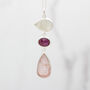 Ruby, Moonstone And Rose Quartz Gemstone Pendant, thumbnail 3 of 4