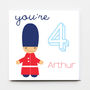 Personalised Birthday Soldier Greeting Card, thumbnail 2 of 4