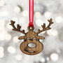 Cute Wooden Reindeer Ornament, thumbnail 1 of 12