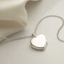 Sterling Silver Heart Locket Necklace, thumbnail 2 of 6