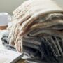 Personalised Chequered Mohair Feel Blanket, thumbnail 3 of 9