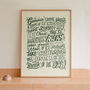 Gimme Gimmie Gimmie, Abba Lyrics Print, Disco Print, thumbnail 8 of 9