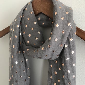 Rose Gold Star Scarf, 7 of 10