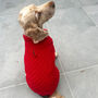Red Cable Knitted Jumper, thumbnail 2 of 5