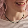 Personalised Beaded Necklace Sterling Silver, thumbnail 2 of 4