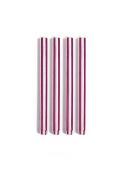 Stripe Dinner Candles Single Colours, 6 of 8