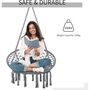 Outdoor Cotton Polyester Macrame Hanging Chair Hammock, thumbnail 3 of 7