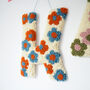 Blue And Orange Daisy Decorative Letter, thumbnail 1 of 6