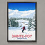 Sainte Foy Snowboard Poster, thumbnail 1 of 6