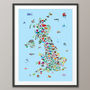 Animal Map Great Britain Childrens Print, thumbnail 5 of 7