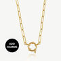 Women's Link Chain Carabiner Necklace For Charms, thumbnail 1 of 3