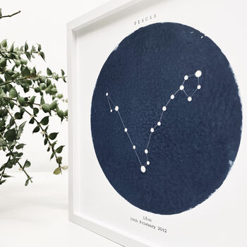 Pisces Star Sign Personalised Light Box, 4 of 6