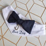 Personalised Bow Tie Dog Wedding Bandana, thumbnail 9 of 10