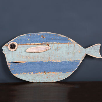 Mr And Mrs Puffer Fish Wooden Wall Decorations By Red Berry Apple