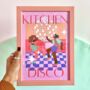 Kitchen Disco Colourful Fun Print For Party Lovers, thumbnail 3 of 3