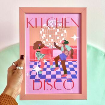 Kitchen Disco Colourful Fun Print For Party Lovers, 3 of 3