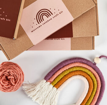 Make Your Own Macrame Rainbow Craft Kit, 10 of 12
