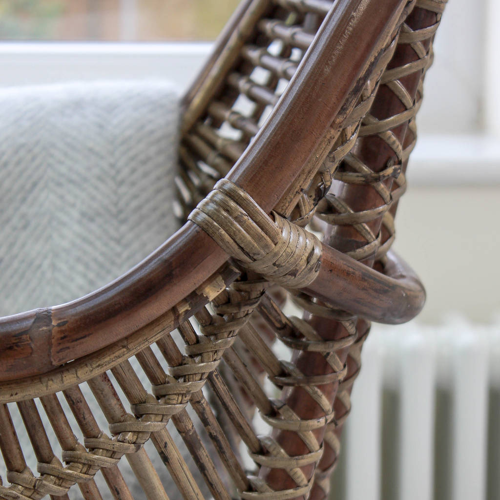 rattan armchair by marquis & dawe