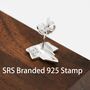 Sterling Silver Ivy Leaf Stud Earrings, thumbnail 7 of 12