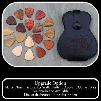 Acoustic Guitar Merry Christmas Tin Of 12 Picks, 11 of 11