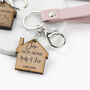 New Home Single Keyring In Dusky Pink, thumbnail 1 of 6