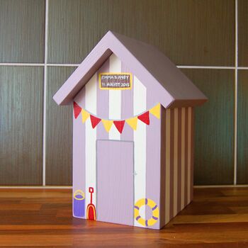 Beach Hut Personalised Keepsake Box, 9 of 11