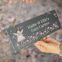 Personalised Fairy Princess Garden Hanging Slate Sign, thumbnail 1 of 6