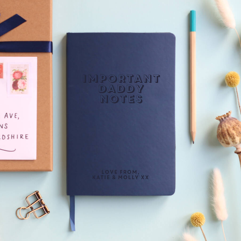 'Important Dad Notes' Personalised Notebook, 1 of 12