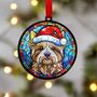 Yorkshire Terrier In Santa Hat Suncatcher Decoration, thumbnail 5 of 6