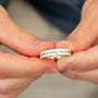 Periphery Message Personalised Silver Ring, thumbnail 6 of 12