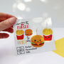 You Are The Burger To My Fries Valentine's Earrings, thumbnail 12 of 12