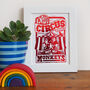 Not My Circus Not My Monkeys Foil Print A5 Or A4, thumbnail 1 of 4