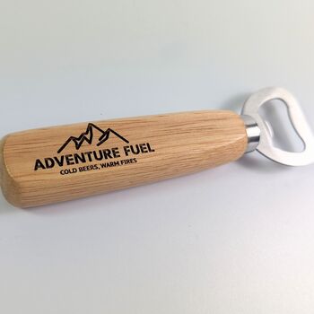 Wooden Bottle Opener, Adventurer Hiking, Father's Day, 3 of 6