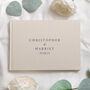 Personalised Alternative Wedding Linen Guest Book, thumbnail 2 of 8