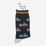 Men's Road Cruiser Motorbikes Bamboo Socks Black, thumbnail 3 of 4