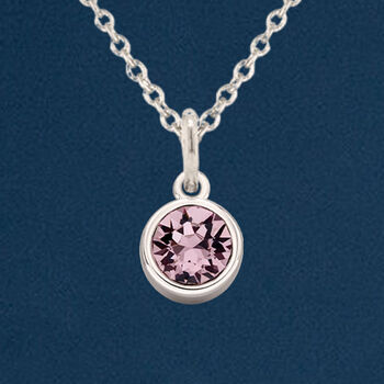 Personalised Sterling Silver June Alexandrite Birthstone Necklace, 2 of 12