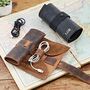 Personalised Buffalo Leather Cable Organiser, thumbnail 1 of 9