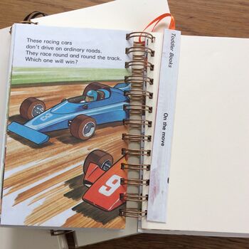 'On The Move' Upcycled Notebook, 3 of 5