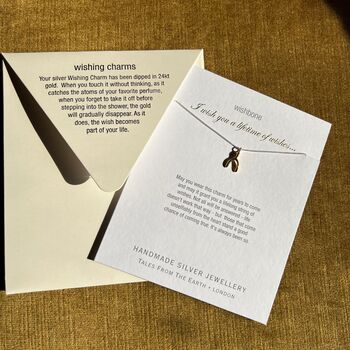 I Wish You Love Silver Heart Necklace, 4 of 5