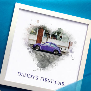 Personalised Watercolour Car Portrait Framed Print, 2 of 7