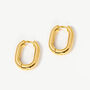 Oval Hoop Earrings, Hypoallergenic And Lightweight, thumbnail 1 of 4