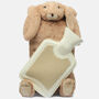 Personalised Embroidery Brown Bunny Hot Water Cover, thumbnail 6 of 9