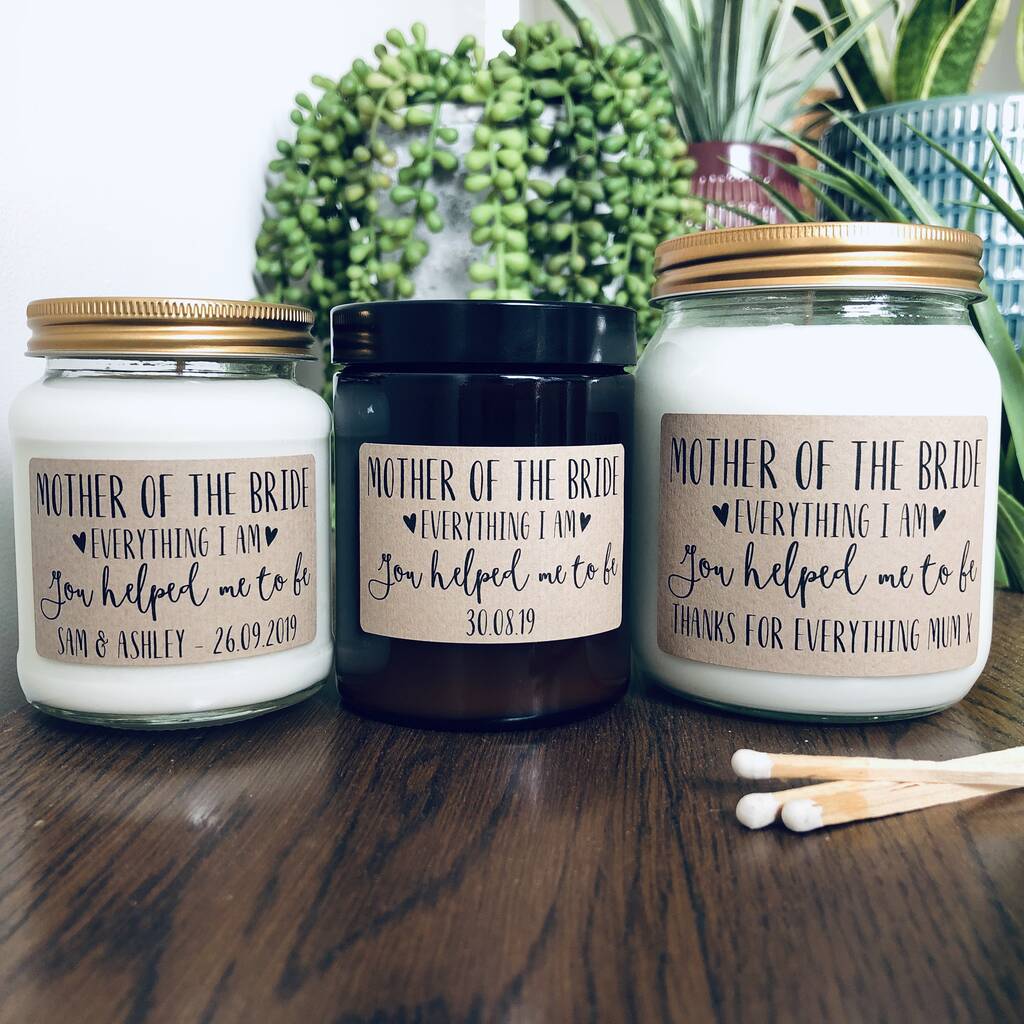 Mother Of The Bride Personalised Candle By Lollyrocket Candle Co ...