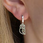 Sterling Silver Owl Earrings, thumbnail 1 of 7