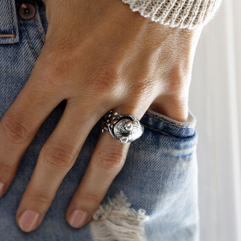 Sterling Silver Frog Ring, 2 of 4