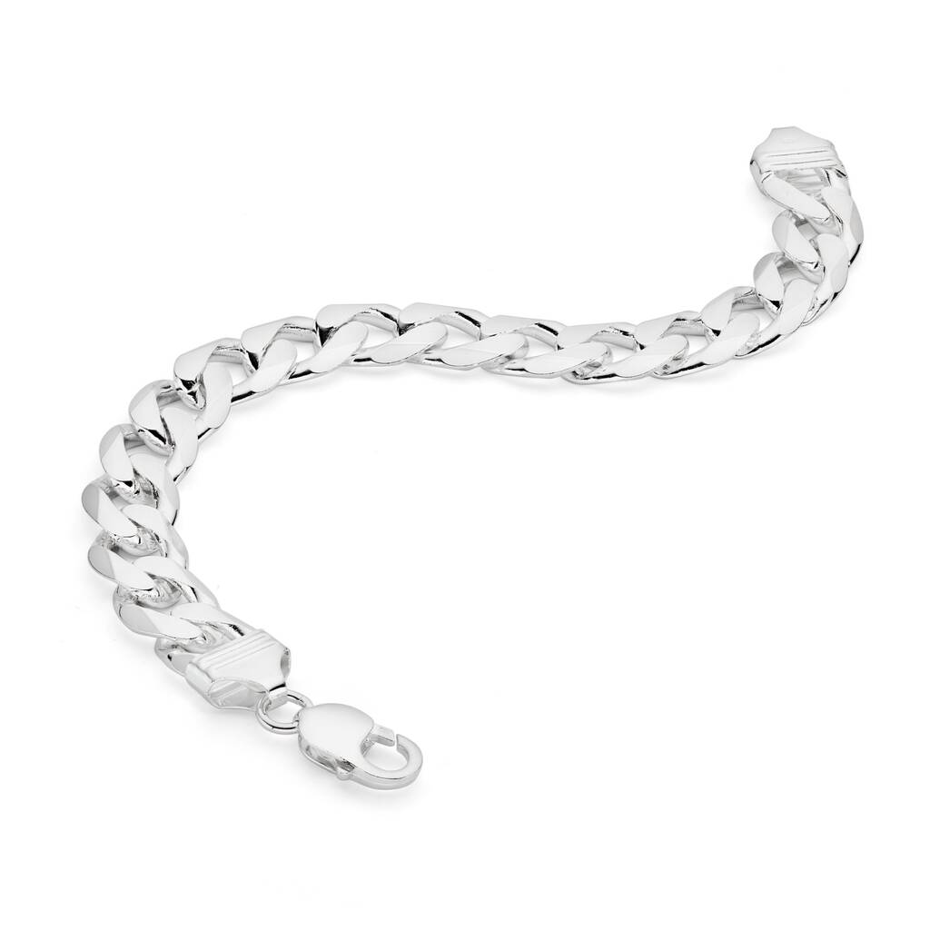 Sterling Silver Curb Chain Bracelet Eight.Five Inches, 1 of 3