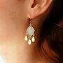 Bohemian Moonstone Dangle Earrings, thumbnail 1 of 4