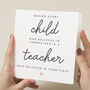 Teacher Thankyou For Believing In Me Card, thumbnail 1 of 7