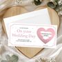 Personalised Wedding Scratch Card, Wedding Scratch Reveal Gift, thumbnail 5 of 8