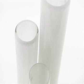 Cylinder Vase H25 D6.Five Cm White Colour By Dut Z, 6 of 8